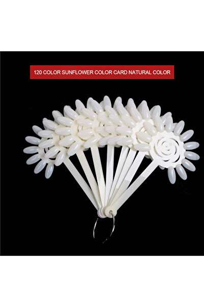 Choice 120 Color-Natural Nail Art Display Swatch UV Gel Nail Tips Color Card Nail Plate Template Plate Sect