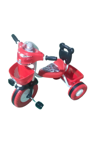 Family Center Single-Seat Plastic Tricycle Red