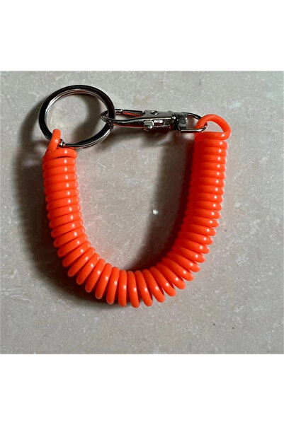 Choice سلسلة مفاتيح حلزونية قابلة للسحب، مقاومة للسرقة والضياع، مزودة بحبل مطاطي، حلقة مفاتيح آمنة.