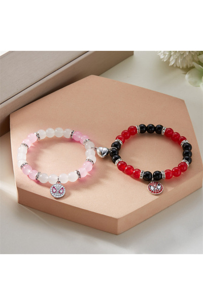 Miniso Spiderman Bracelet 2pcs Marvel Spiderman Friendship Bracelets for Coup...