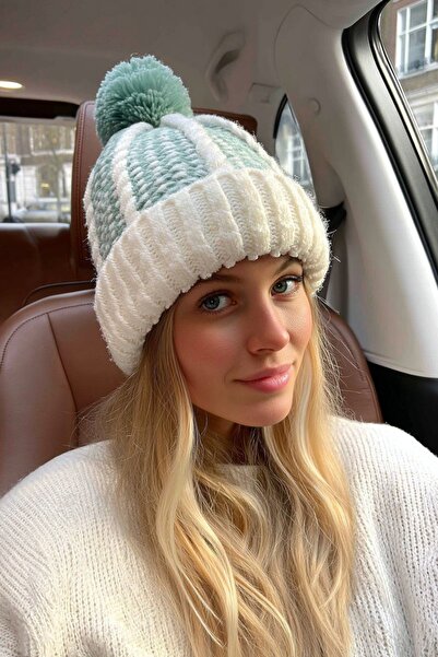 LAGRANZE Yumuşak Dokulu Kışlık Örgü Kadın Bere