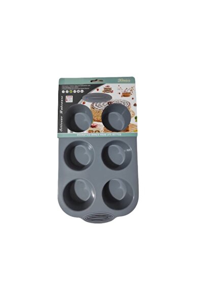 ORIGINAL DEALS Silicone Mold for Muffins and Cakes, Non-Stick, Gray, Unique D...