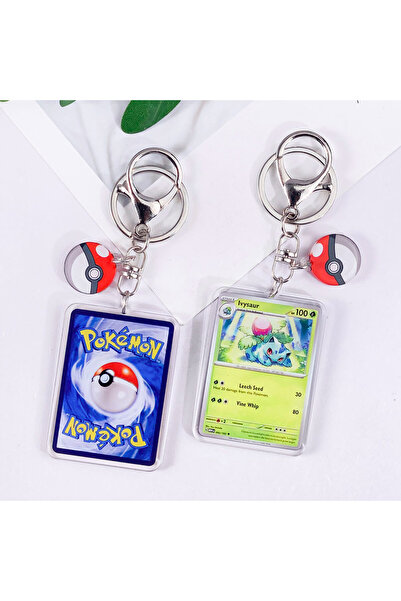 Miniso 6 cm 7 Anime Pokémon Cute Acrylic Car Keychain Accessories Pikachu Cha...