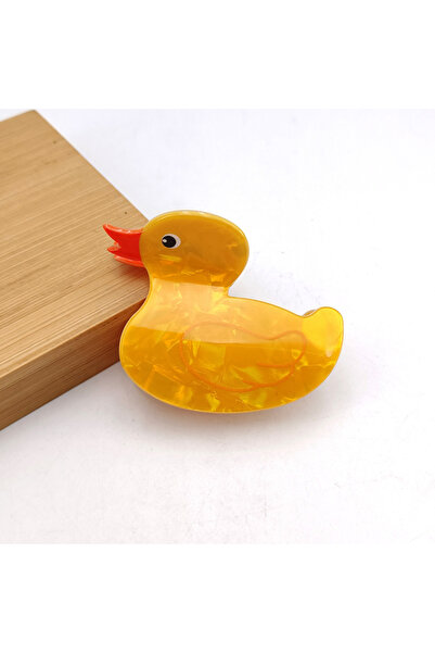 Choice مشابك شعر جديدة داكنة اللون، بتصميم بطة كول الصفراء الصغيرة اللطيفة، م...