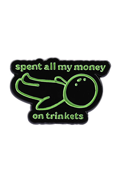 Choice كما هو موضح، أنفقت كل أموالي على الحلي، دبابيس المينا، شخصيات كرتونية،...