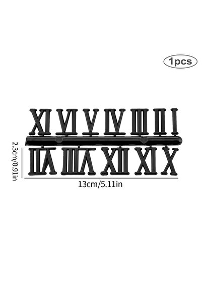 Choice Roman Number-Black Clock Numerals Arabic Roman Number Restore Clock Numerals Accessories DIY Epoxy R