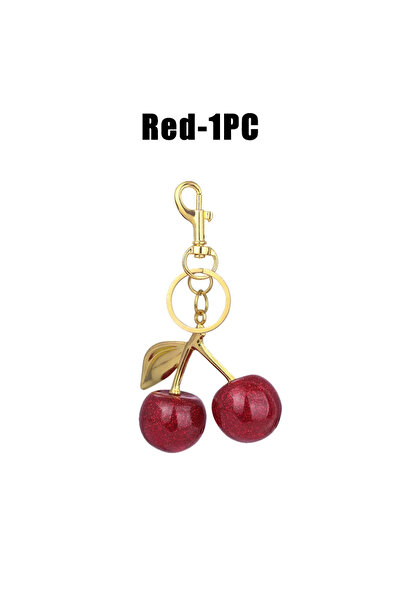 Choice Red-1PC Purse Charms Keychain Car Cherry Accessories Keychain Women's ...
