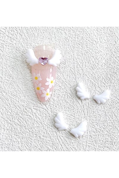 Choice ٥٠ قطعة من أجنحة القلب، ٥٠ قطعة من أجنحة الملائكة اللطيفة لتزيين الأظا...