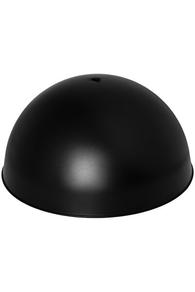 lumenistanbul 250 MM YUVARLAK YARIM KÜRE ABAJUR ŞAPKASI SİYAH İÇİ GOLD