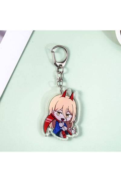 Miniso 5 cm 4 Anime Chainsaw Man Acrylic Classics Keychain Accessories Funny ...