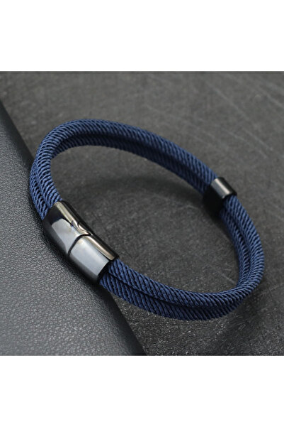 Choice navy Noter New Bracelet Men Bilayer 4mm Grade A Milan Rope Braslet Ban...