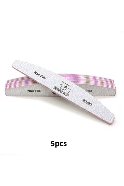 Choice ٥ قطع من مبارد الأظافر، عبوة من ٣/٥/١٠ قطع، مبرد أظافر نصف قمري بدرجة ...