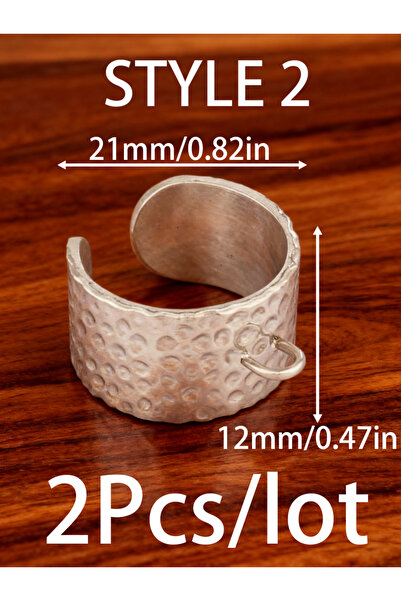 Choice D6803 2Pcs Stainless Steel Starfish Adjustable Open Rings Settings Geo...