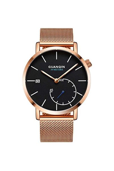 GUANQIN Men's Chronograph Watch with Three Hands and Steel Strap Model GS1908310