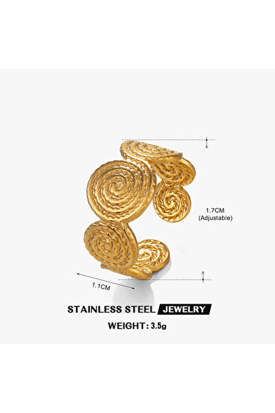 Choice GZL-R00220-gold ANENJERY 316L Stainless Steel Multi Layer Splicing Scr...