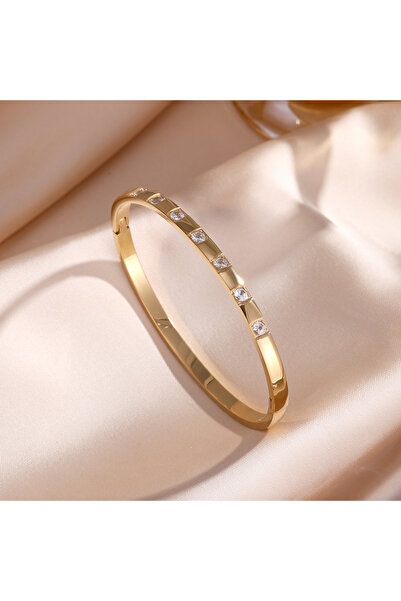 Choice طقم أساور من الفولاذ المقاوم للصدأ بلون ذهبي من يوبسك، 3 قطع/قطعة واحد...