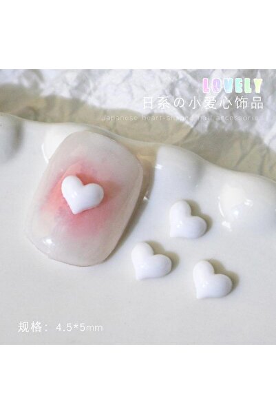 Choice 01-500Pcs 500Pcs Macaron-Colored Heart Nail Charms – Candy-Toned Resin...