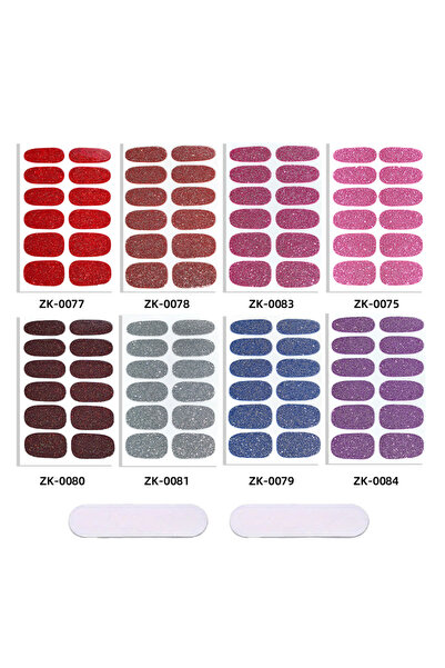 Choice 8-piece set A Gradient Cat Eye Style Nail Art Stickers, 16-Piece Set S...