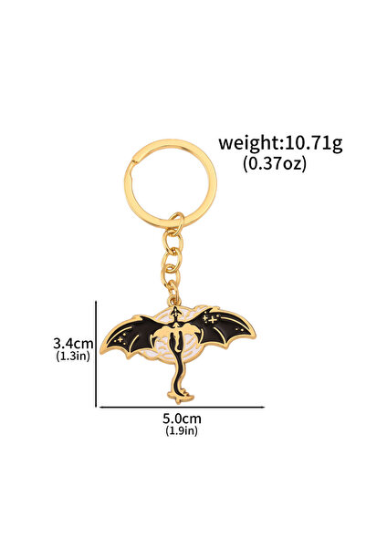 Choice K00933 Fantasy Fourth Wing Keychain Bag Charms Enamel Pins Cartoon Ani...