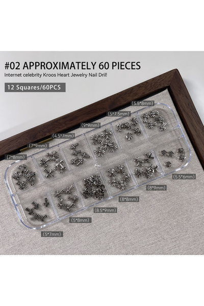 Choice 02 12 أجزاء فن تزيين الأظافر القوطي البانك ريترو، فن تزيين الأظافر ثلا...