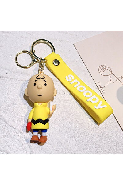 Miniso KC4514 Snoopy Cute Doll Keychain Silicone Car Couple Key Pendant Bag S...