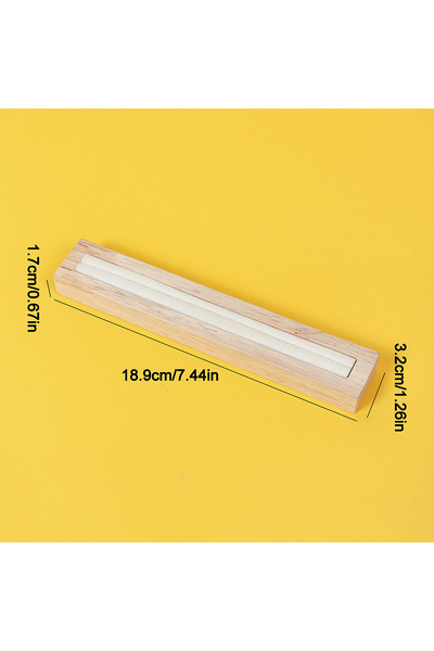 Choice حامل خواتم أنيق من خشب البلوط الأبيض عالي الجودة، بلون بيج، مبطن بمخمل...