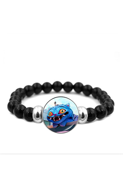 Miniso 08 KPop Demon Hunters Bracelets Girls Fashion Beaded Wristband Cute Cartoon Figure Jewelry Accessori