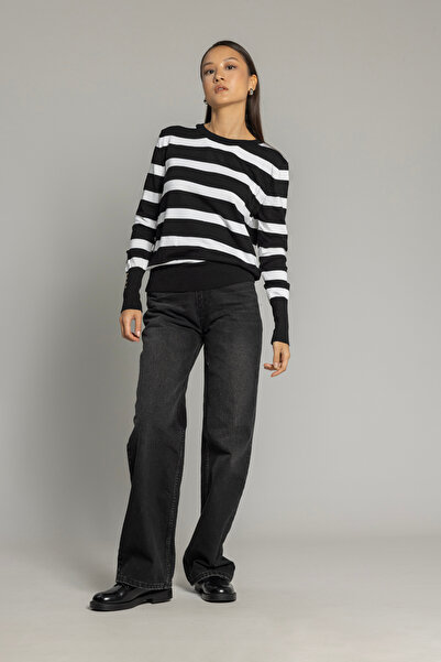Avrile Striped Knitwear Blouse