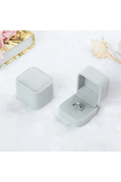 Choice علبة واحدة رمادية اللون لتغليف المجوهرات، علبة تنظيم تغليف القلائد، عل...