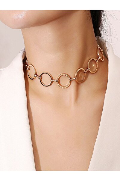 Choice gold color Vintage Geometric Circle Clavicle Chain Necklace Trendy Wom...