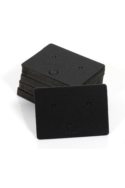 Choice ١٠٠ بطاقة مربعة سوداء، ١٠٠ قطعة، حواف متقاطعة، ٤.٥ × ٣.٢ سم، كرتون تغل...