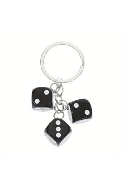 Choice سلسلة مفاتيح على شكل كرة بلياردو سوداء رقم 8، مقاس 25 مم، مصنوعة من ال...