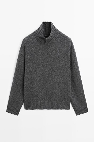 Massimo Dutti %100 yün balıkçı yaka triko kazak