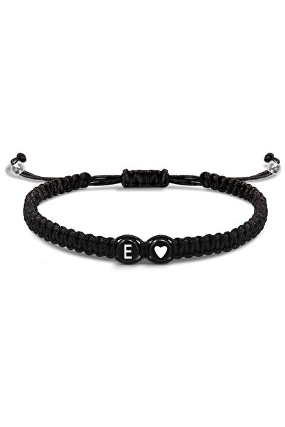 Choice E 26 Letters Initial Heart Bracelets Handmade Adjustable A-Z Name Brai...