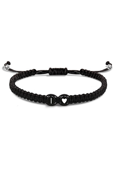 Choice I 26 Letters Initial Heart Bracelets Handmade Adjustable A-Z Name Brai...