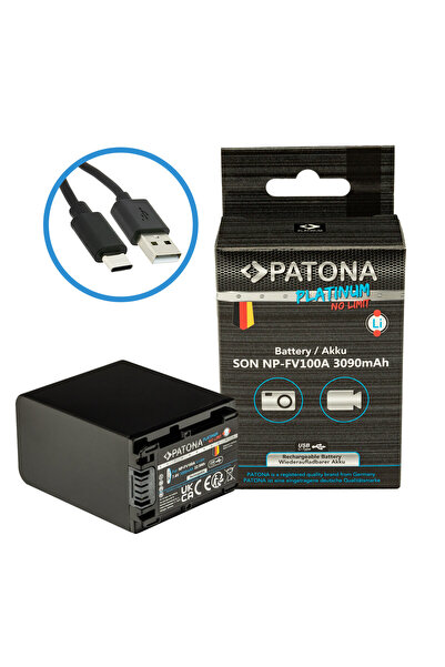 Patona Ανταλλακτική μπαταρία Platinum NP-FV100 3090mAh για Sony FDR-AX40 FDR-...