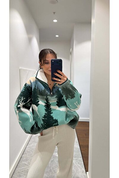 sinemkivanc co FERMUAR DETAYLI POLAR SWEAT