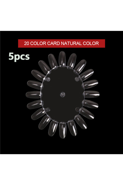 Choice 5×20 لون - عرض شفاف لعينات ألوان فن الأظافر، أطراف أظافر جل الأشعة فوق...