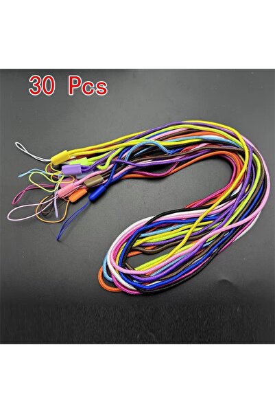 Choice 30 قطعة بألوان عشوائية، 30 قطعة بألوان مختلطة، حبل تعليق، حزام، سلك جوال عالمي، ملحقات هاتف محمول