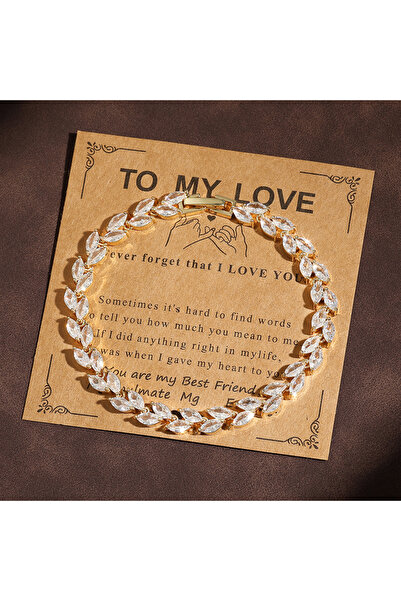 Choice سوار زاكول ذهبي اللون مرصع بحجر الزركون اللامع AAA مع بطاقة تهنئة، هدي...