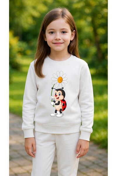 playwear Hanorac de echipă LADYBUG V1 imprimat pentru fete și băieți, cu gât ...