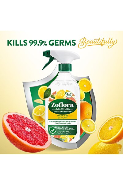 Zoflora Multi-Purpose Disinfectant Spray, Antibacterial Spray for All Surfaces, 800ml