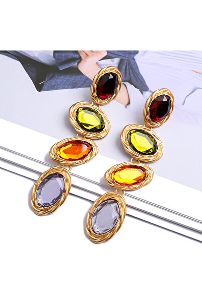 Choice Mix Boho Fashion Shiny Glass Unusual Decor Long Wedding Party Pendant ...