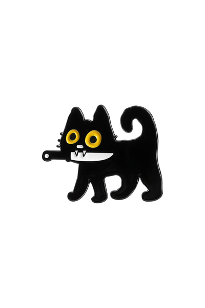 Choice دبوس مينا على شكل قطة سوداء لطيفة ذات عيون كبيرة، تصميم رقم 3، بروشات ...