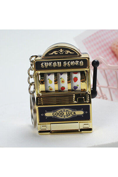 Choice سلسلة مفاتيح ماكينة قمار الفاكهة الذهبية، سلسلة مفاتيح الحظ، سلسلة مفا...