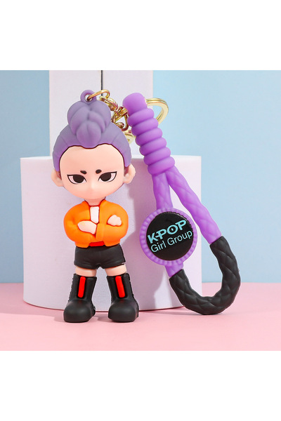 Choice C Kpop Demon Hunters Little Tiger Keychain Pendant Cartoon Anime Monst...