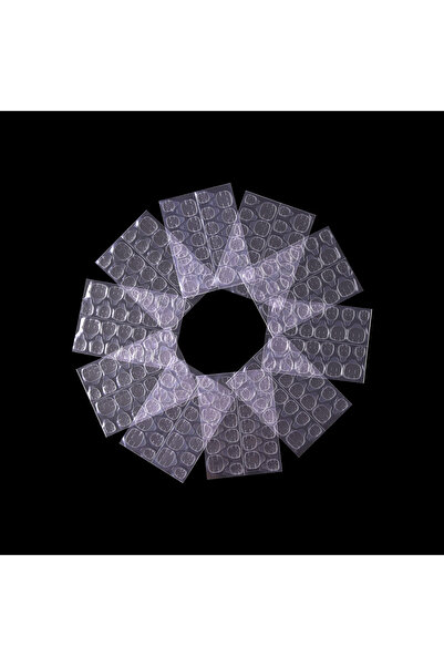 Choice لاصق أظافر شفاف من الجيلي، وردي فاتح - 10 قطع، لاصق أظافر صناعي قابل ل...