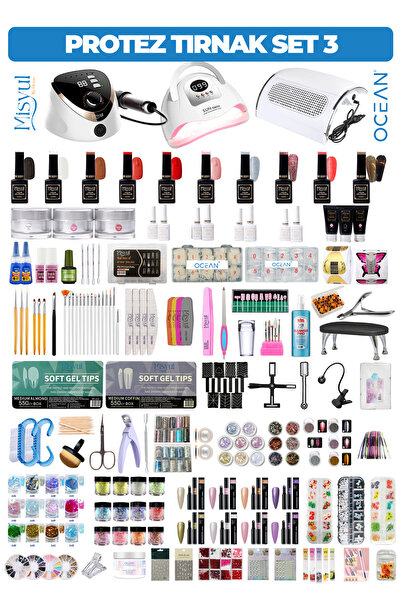 OceanCare Profesyonel Protez Tırnak Seti - High Quality - Başlangıç Orta İler...