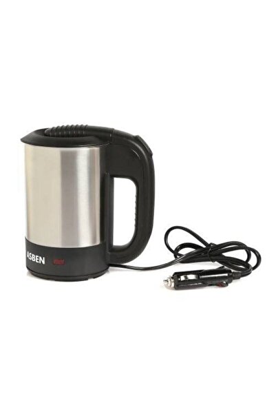 ASBEN 24 Volt Oto Araç Kettle Araba Su Isıtıcı Çelik Kettle