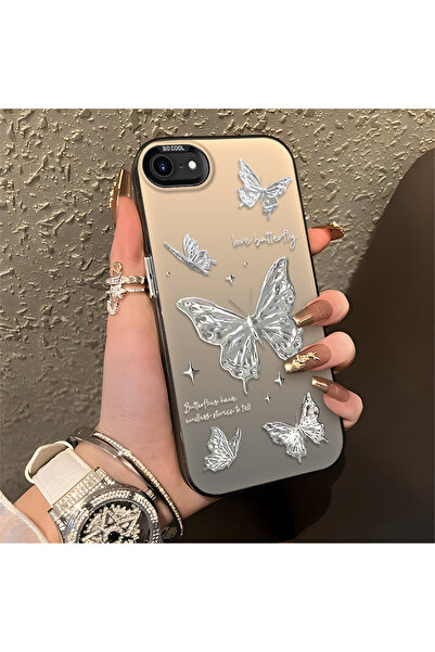 ucuc iPhone 7/8/SE 2020 2022 Uyumlu Silikon Kenar Sert Arka Anti Düşme Kılıfı...